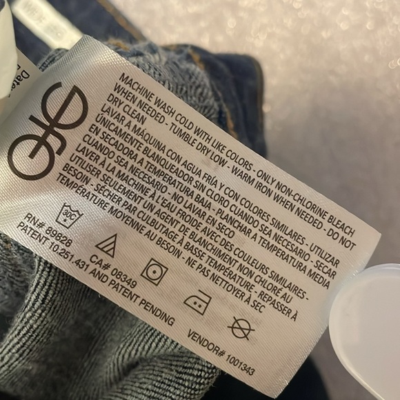 Code Bleu Wide Leg Flat Front High Waist Welt Pocket Trouser Jeans Size 12 - Picture 7 of 11